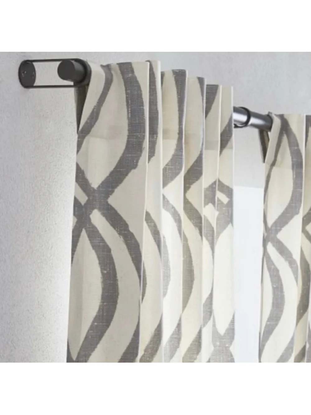 West Elm Scribble Pattern Curtains